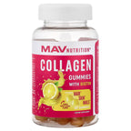 MAV Nutrition, Gominolas de colágeno con biotina, limón dulce, 60 gominolas