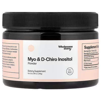 Wholesome Story Myo y D-Chiro Inositol 40:1 en Polvo | 198 g
