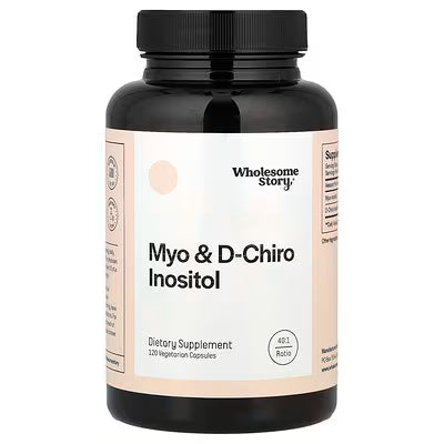 Wholesome Story Myo y D-Chiro Inositol 40:1 | 120 cápsulas veganas