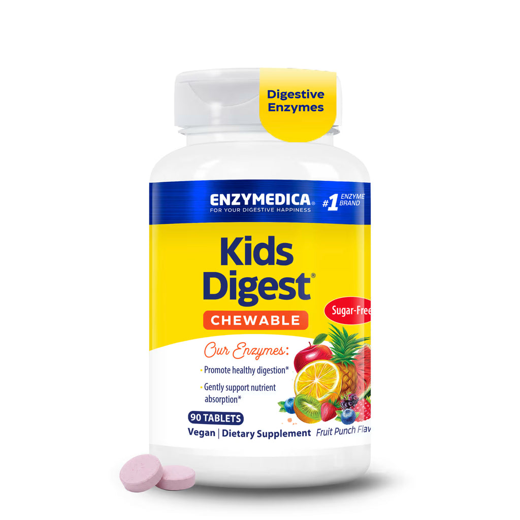 Enzymedica Kids Digest® | Apoyo Digestivo Infantil, 90 tabletas masticables