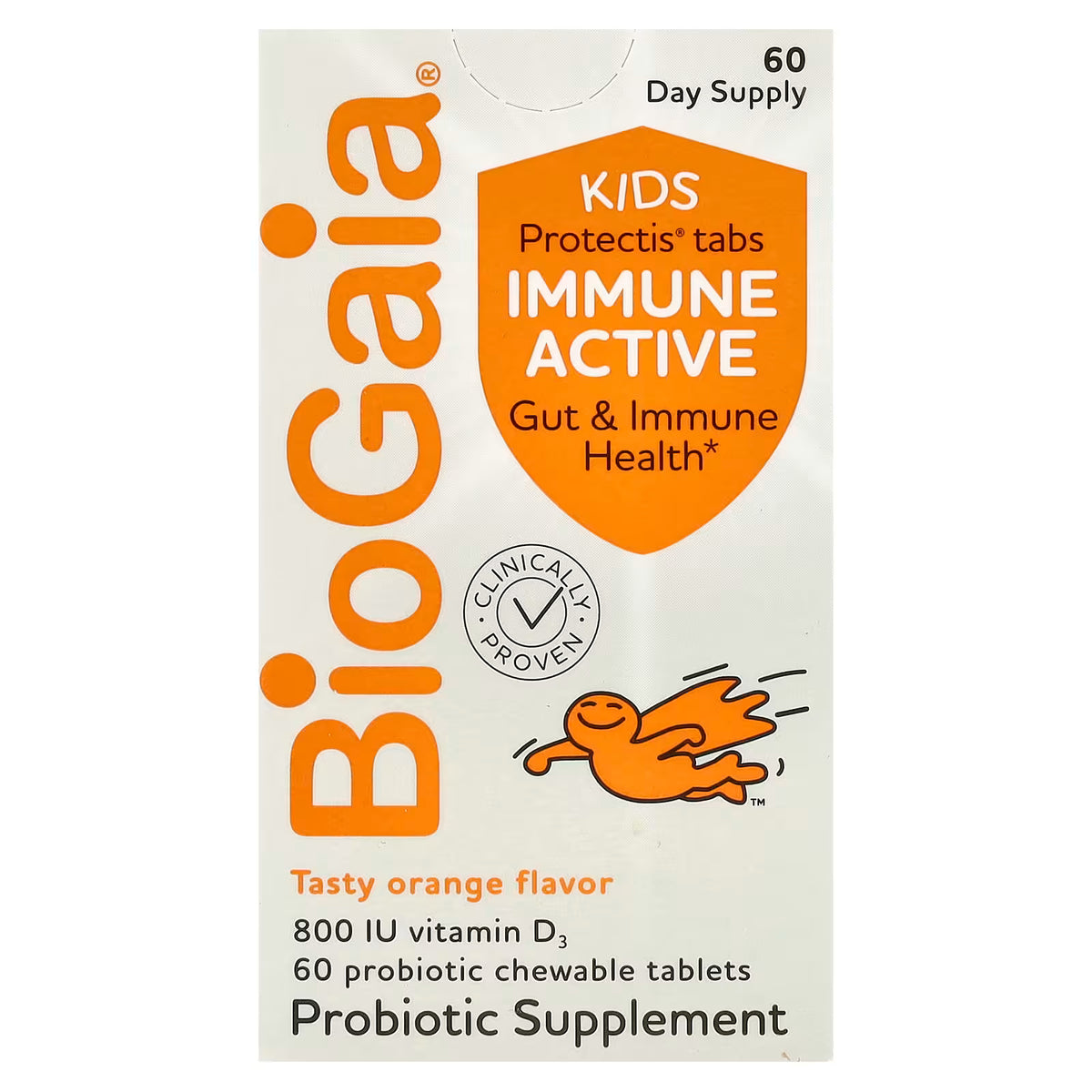 BioGaia Protectis Kids Immune Active Sabor Naranja 60 Comprimidos -  Masticable