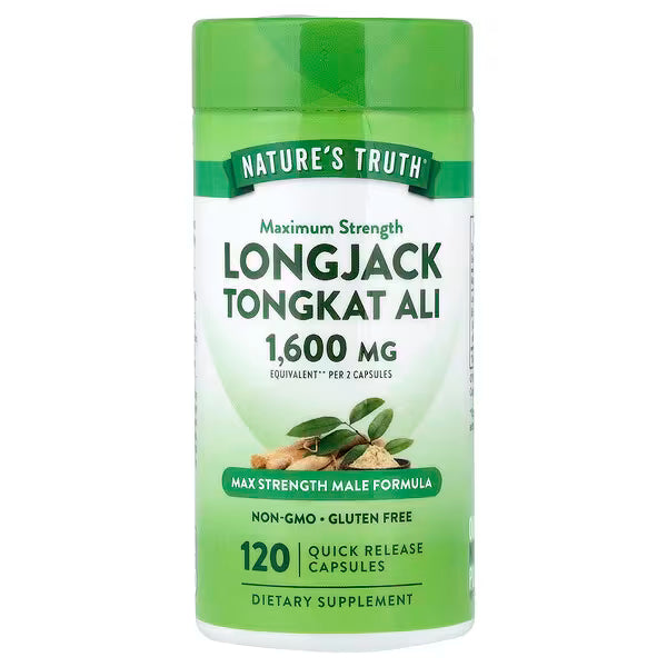 Nature’s Truth Tongkat Ali Longjack 1600 mg equivalentes | 120 cápsulas