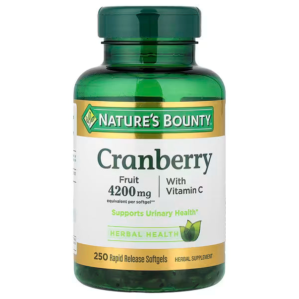 Arándano con vitamina C Nature's Bounty, 250 cápsulas blandas