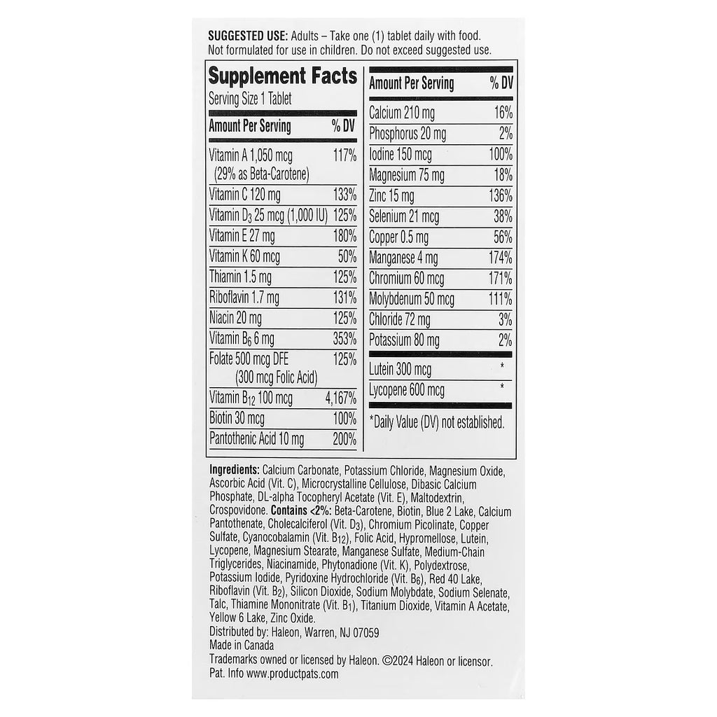 Centrum Silver Men 50+ Multivitamínico 100 Comprimidos - Mayores de 50 Años