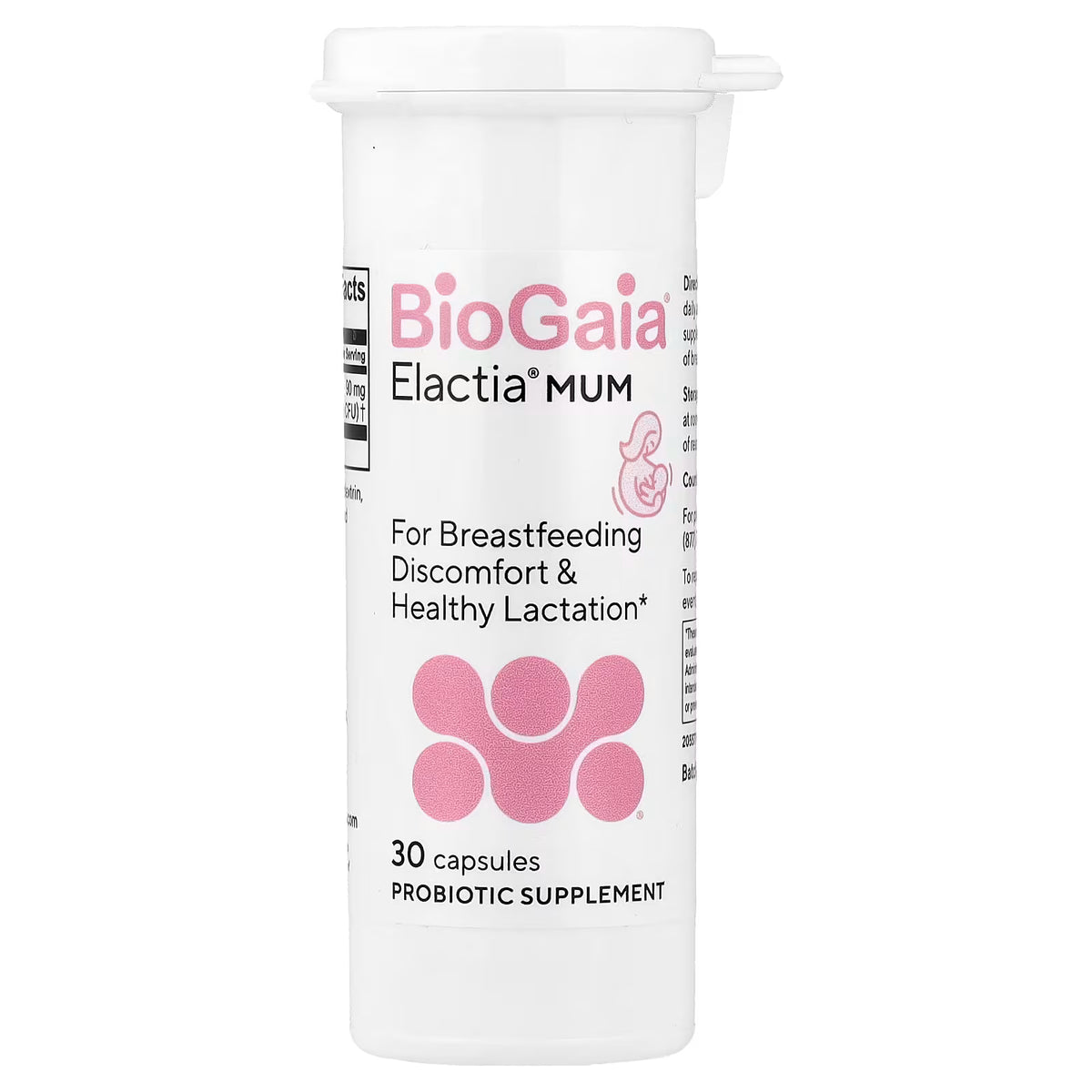 BioGaia Elactia Mum 90mg 30 Cápsulas - Suplemento para la Lactancia Materna