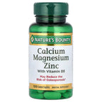 Calcium Zinc and Magnesium with Vitamin D3, 100 cápsulas recubiertas