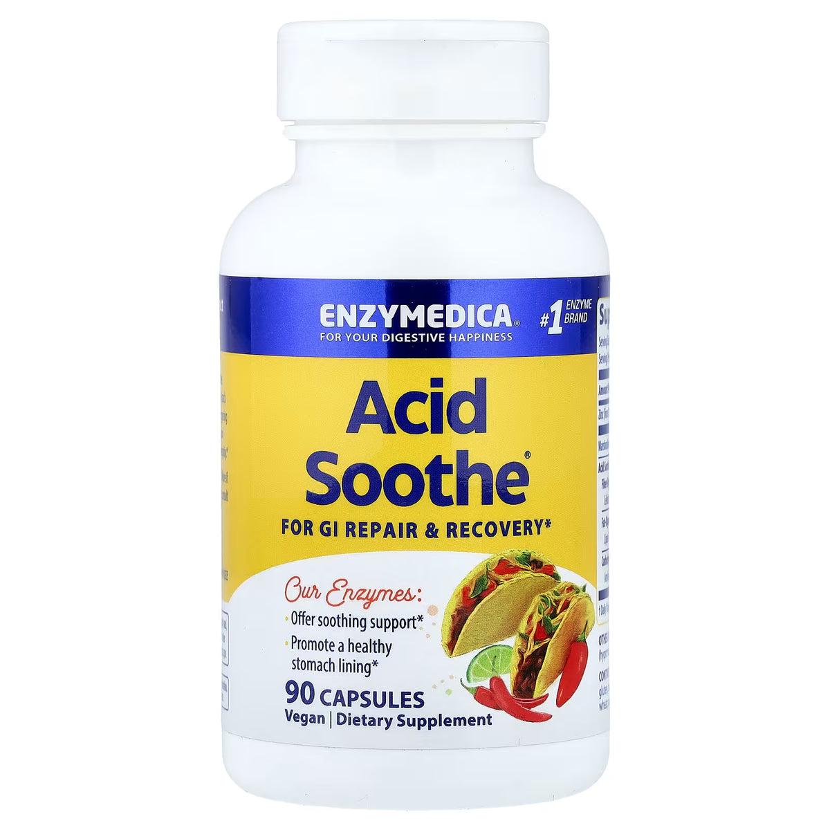 Enzymedica Acid Soothe® | Bienestar Gástrico, 90 cápsulas