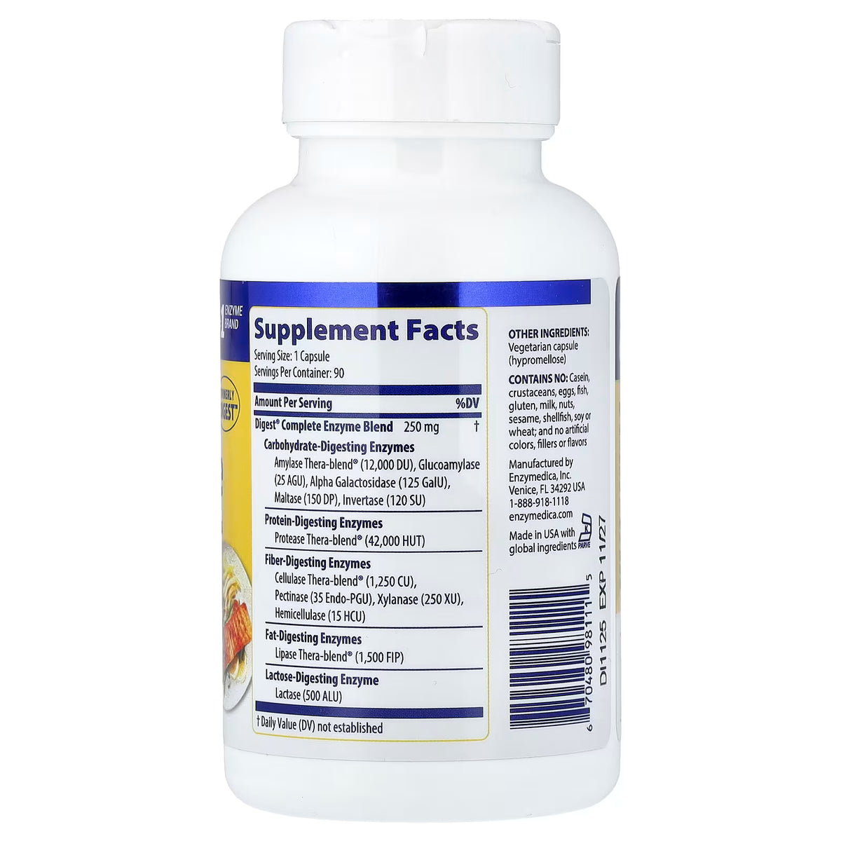 Enzymedica Digest Complete® | Enzimas Digestivas, 90 cápsulas