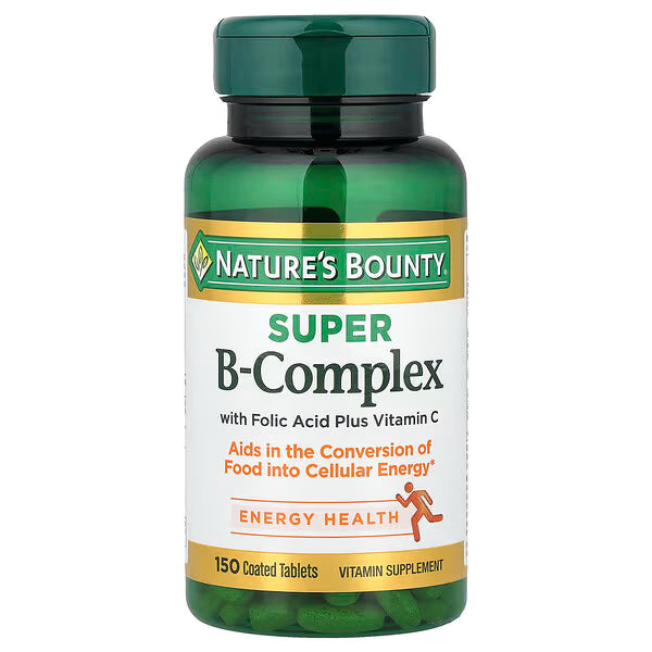 Súper complejo B con ácido fólico más vitamina C, 150 comprimidos