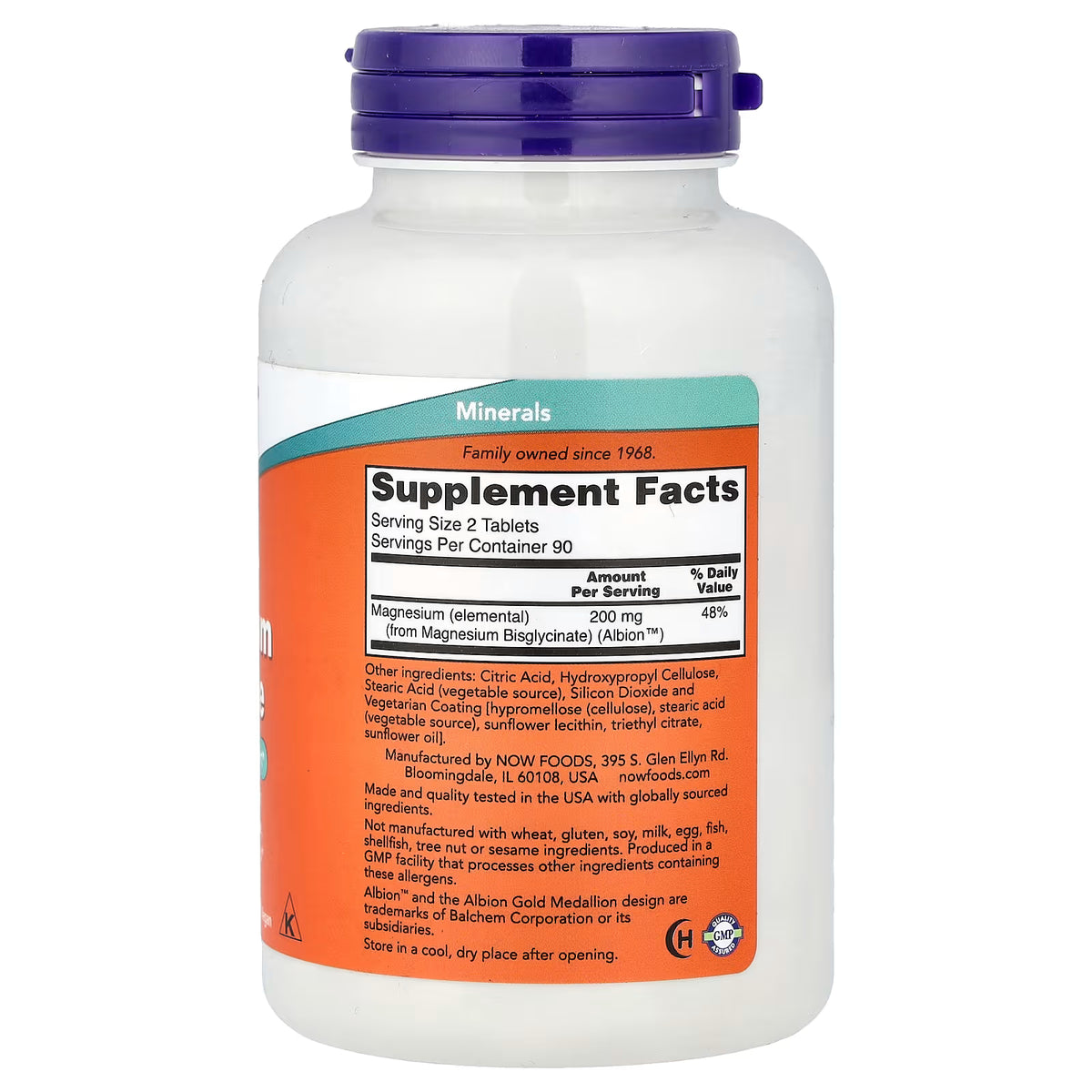 Glicinato de Magnesio 100mg 180 Comprimidos - Alta Absorción