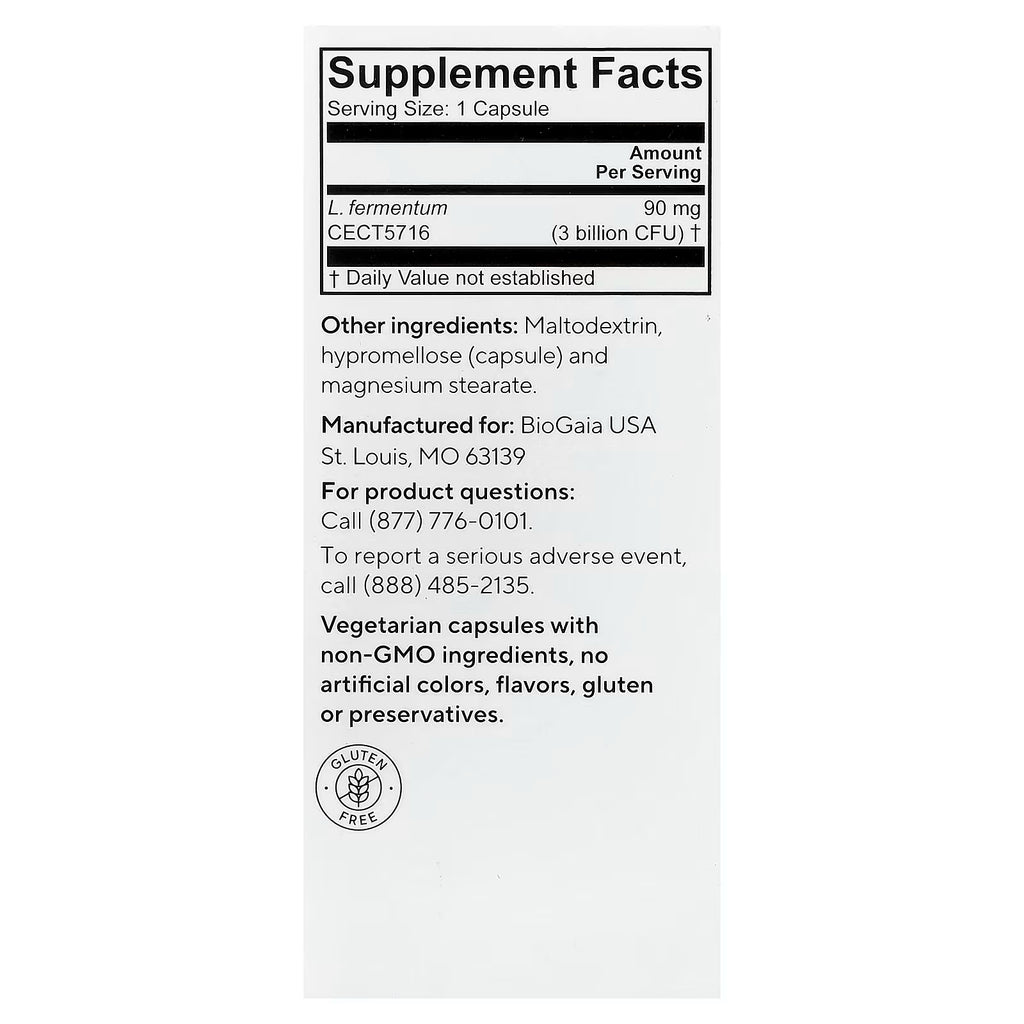 BioGaia Elactia Mum 90mg 30 Cápsulas - Suplemento para la Lactancia Materna