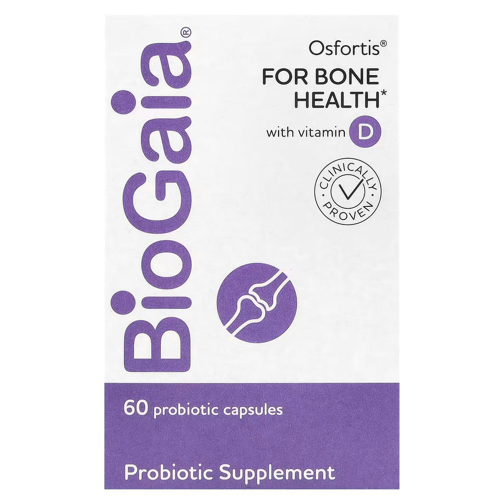 BioGaia Osfortis con Vitamina D 60 Cápsulas - Probiótico para la Salud Ósea