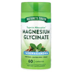 Nature’s Truth Magnesio Glicinato con Ashwagandha | 60 cápsulas veganas