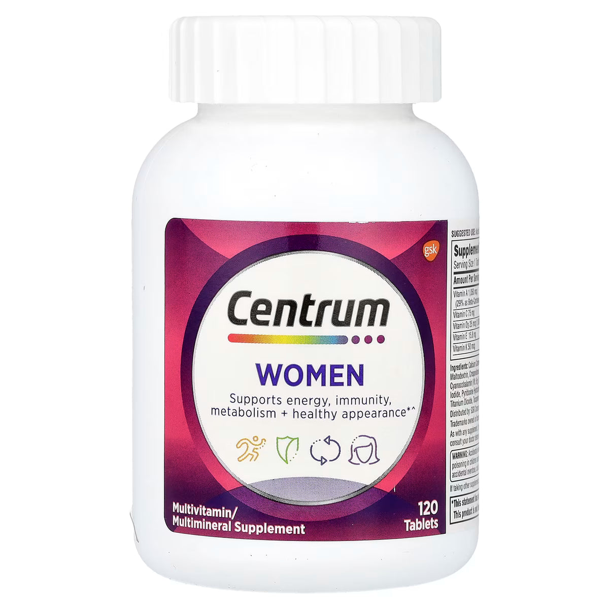 Centrum Women - Multivitamínico para Mujeres 120 Comprimidos
