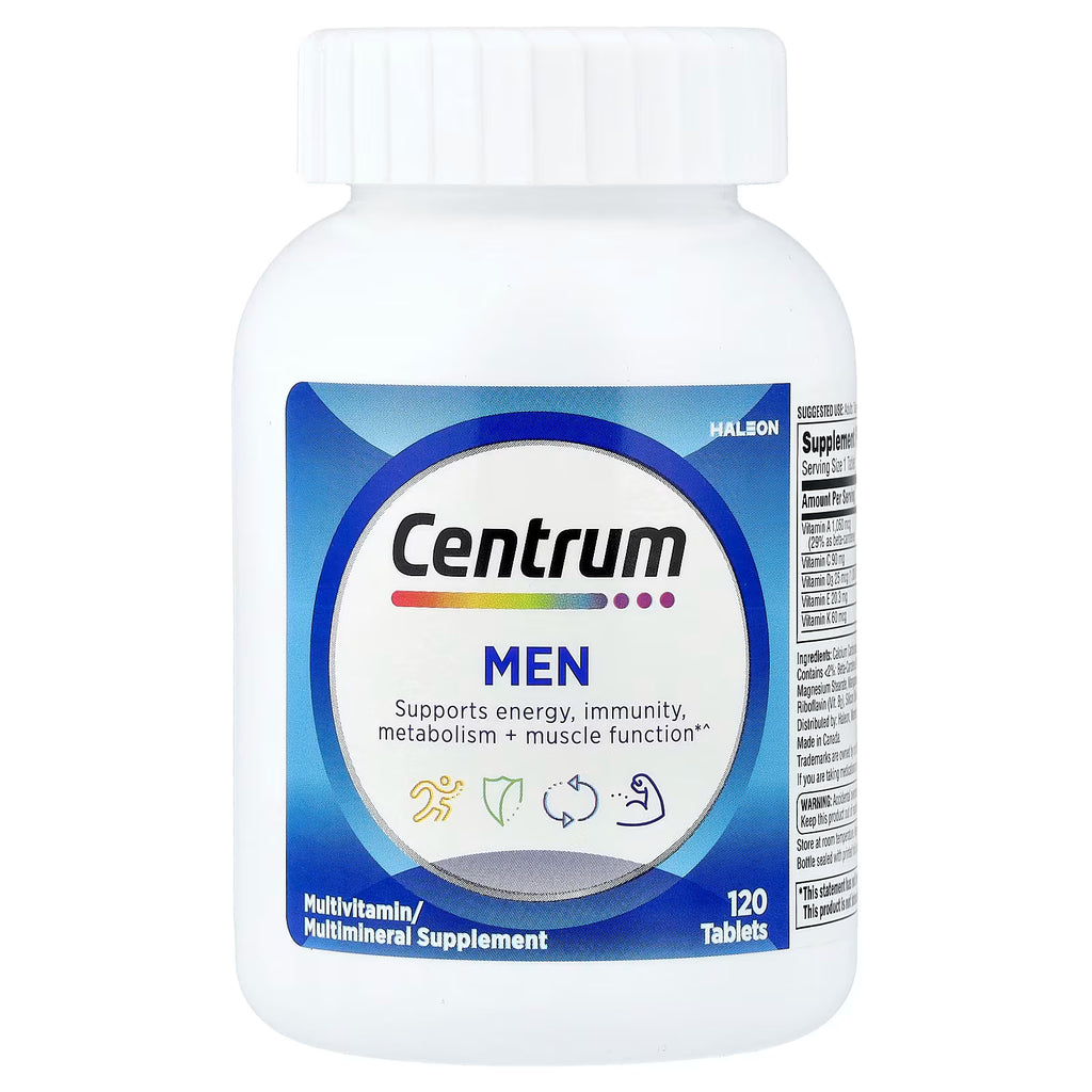 Centrum Multivitamínico para Hombres 120 Comprimidos - Salud y Energía