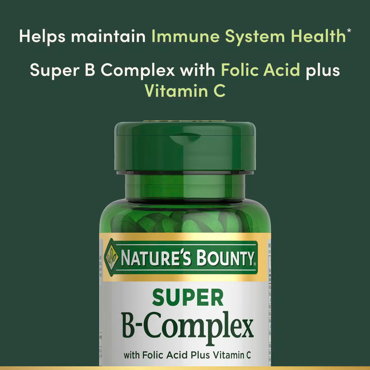 Súper complejo B con ácido fólico más vitamina C, 150 comprimidos