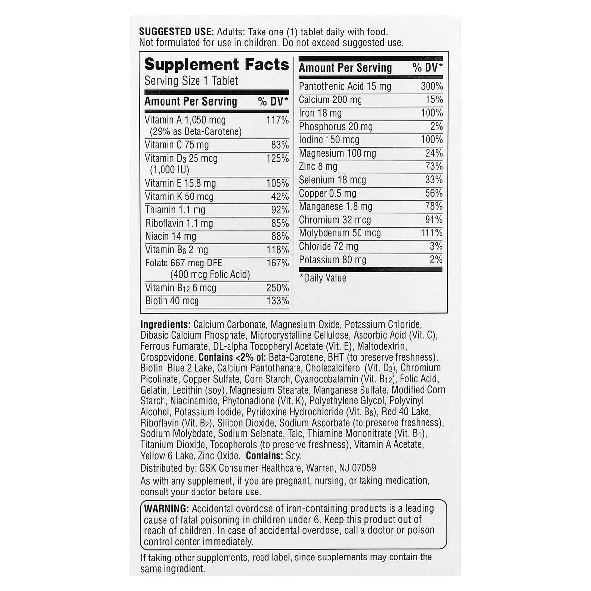 Centrum Women - Multivitamínico para Mujeres 120 Comprimidos