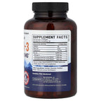 Aceite de pescado omega-3, limón natural, 120 cápsulas blandas