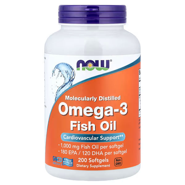 Omega-3 Aceite de Pescado 1000mg 100 Cápsulas - 180 EPA / 120 DHA
