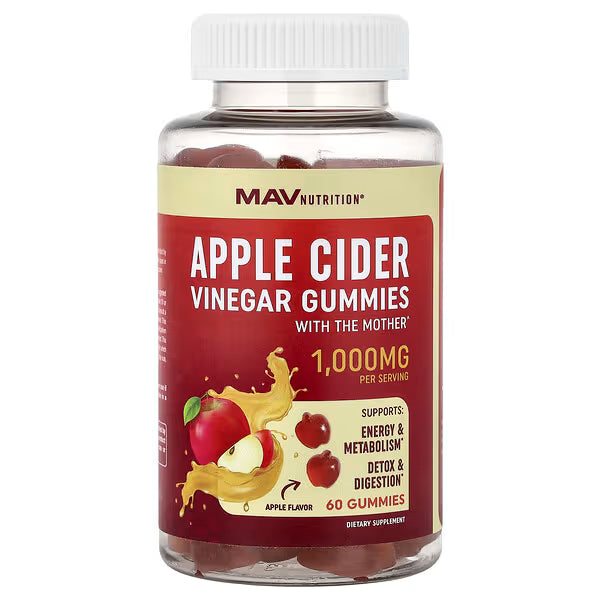 Gomitas de Vinagre de Manzana, Contiene 60 Gomitas