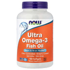 Ultra Omega-3 Aceite de Pescado 180 Cápsulas Blandas - Alta Concentración