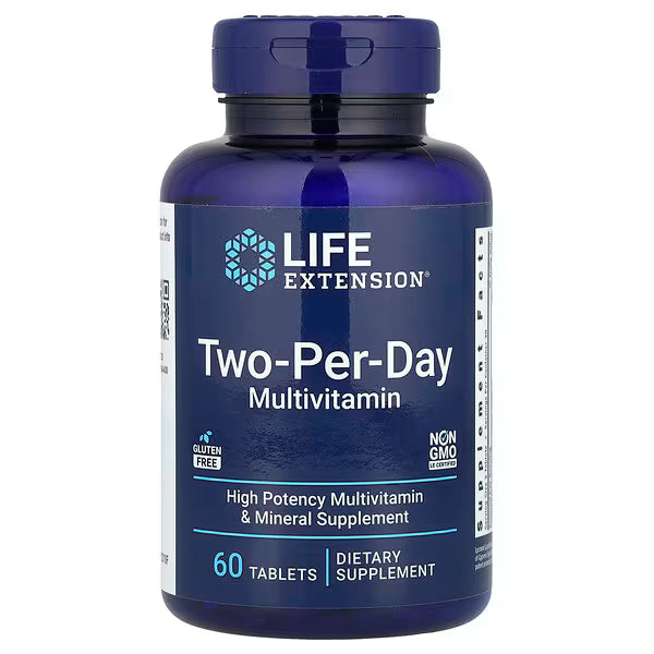 Multivitamínico para tomar dos veces al día, 60 comprimidos