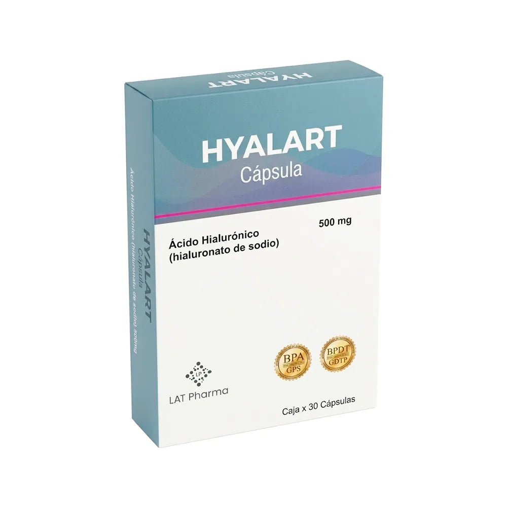 Hyalart 500 mg Ácido Hialurónico | 30 cápsulas