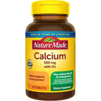 Nature Made Calcio 500 mg con D3 – 130 tabletas