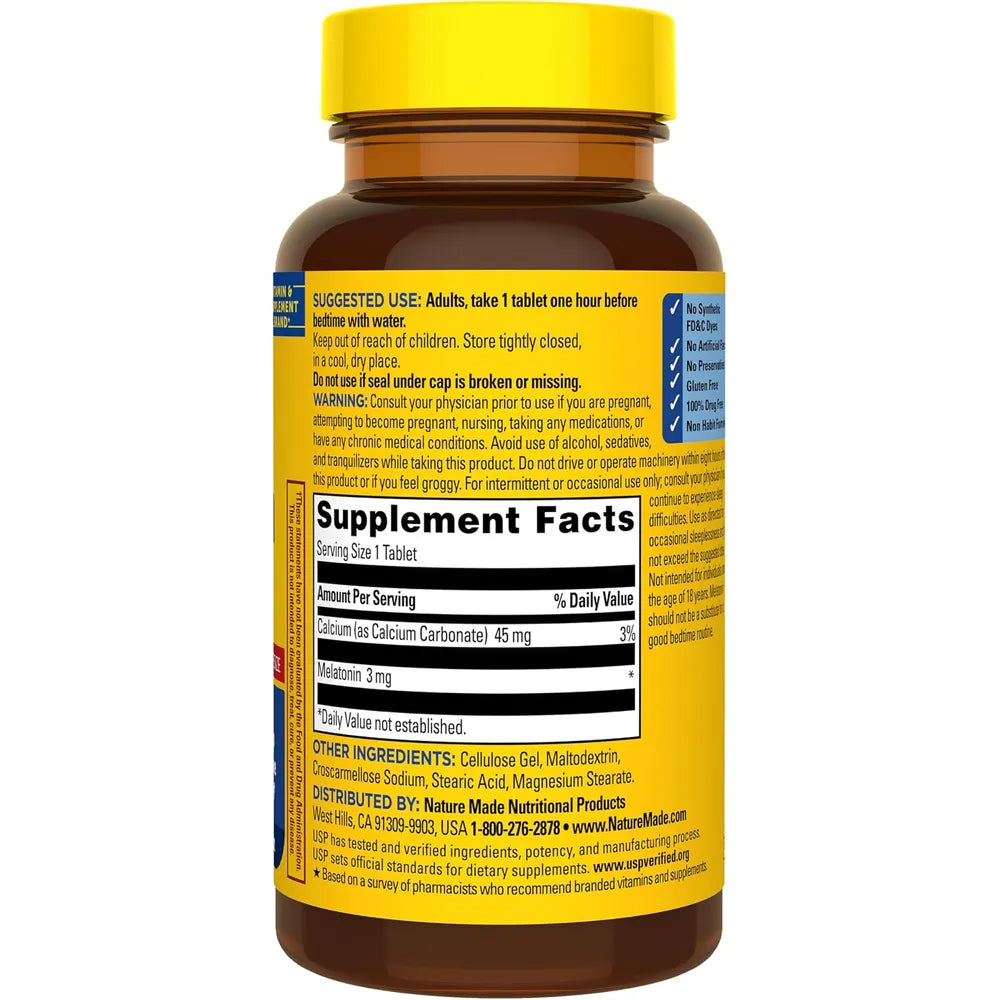 Nature Made Melatonina 3 mg – 240 tabletas