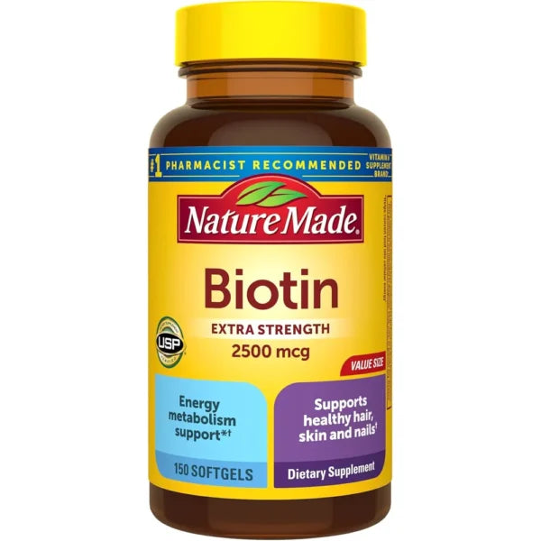 Nature Made Biotina 2500 mcg – 150 cápsulas blandas