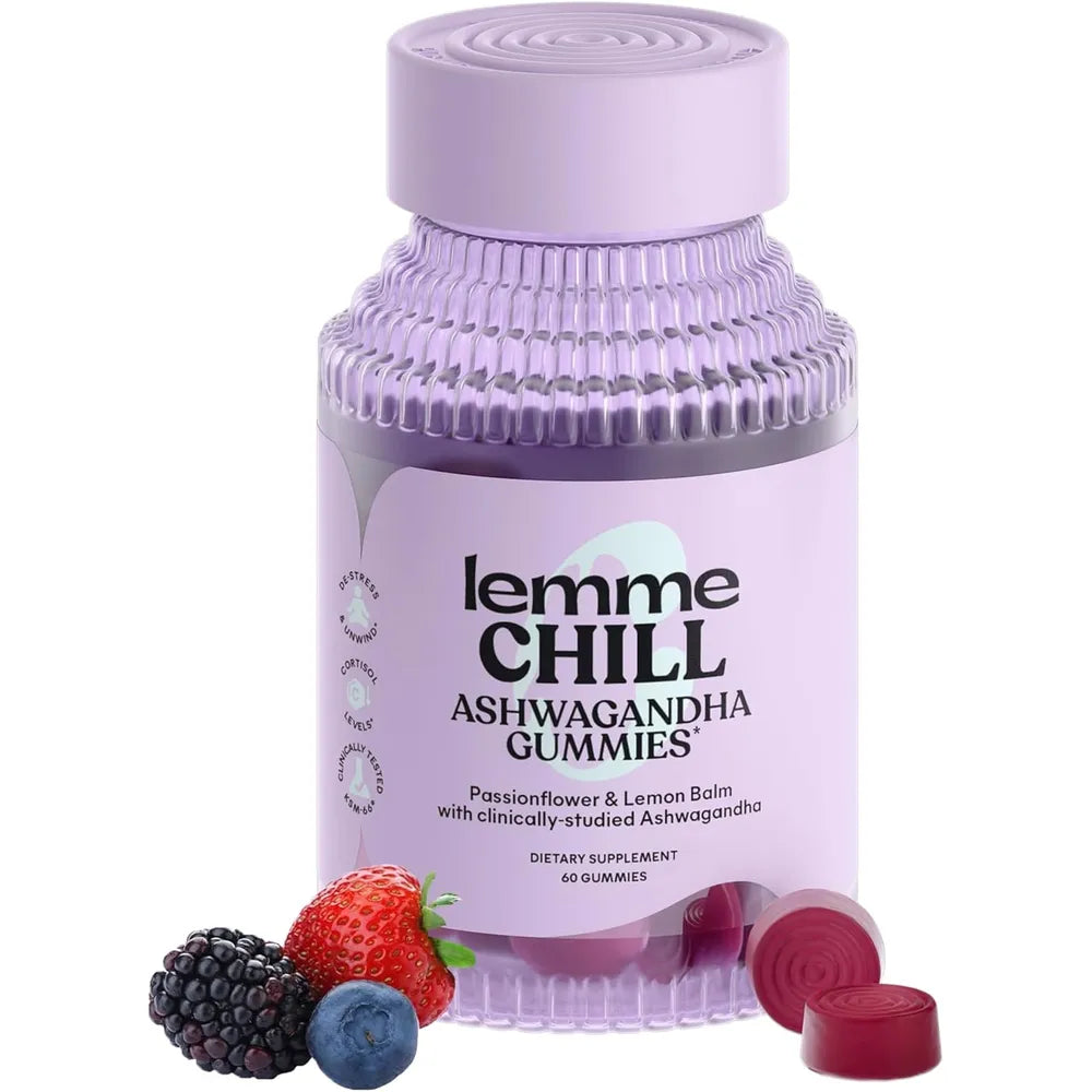 Lemme Chill Ashwagandha KSM-66 Sabor Frutos Rojos – 60 gomitas