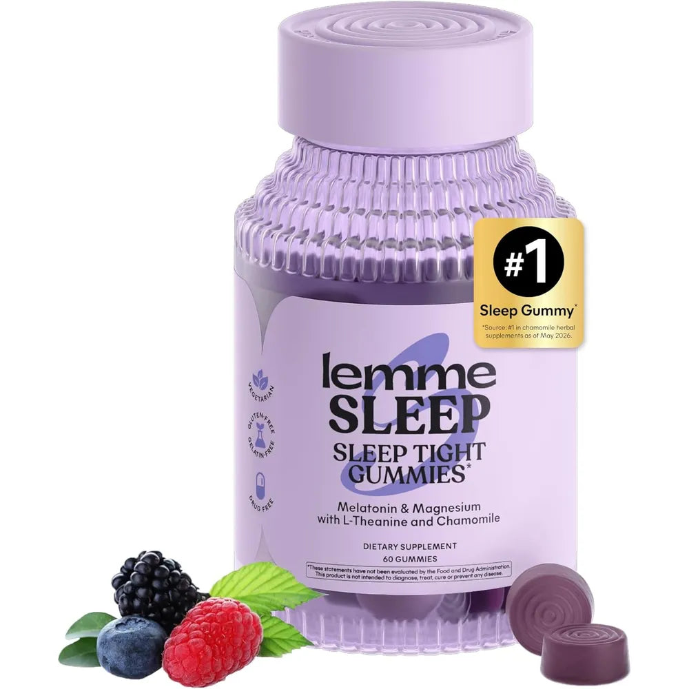Lemme Sleep con Melatonina, Magnesio y L-Teanina – 60 gomitas