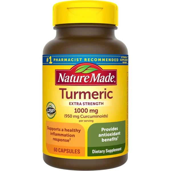 Nature Made Cúrcuma Extra Strength 1000 mg por porción – 60 cápsulas