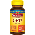 Nature Made 5-HTP 100 mg | 30 tabletas masticables naranja cítrica