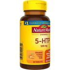 Nature Made 5-HTP 100 mg | 30 tabletas masticables naranja cítrica