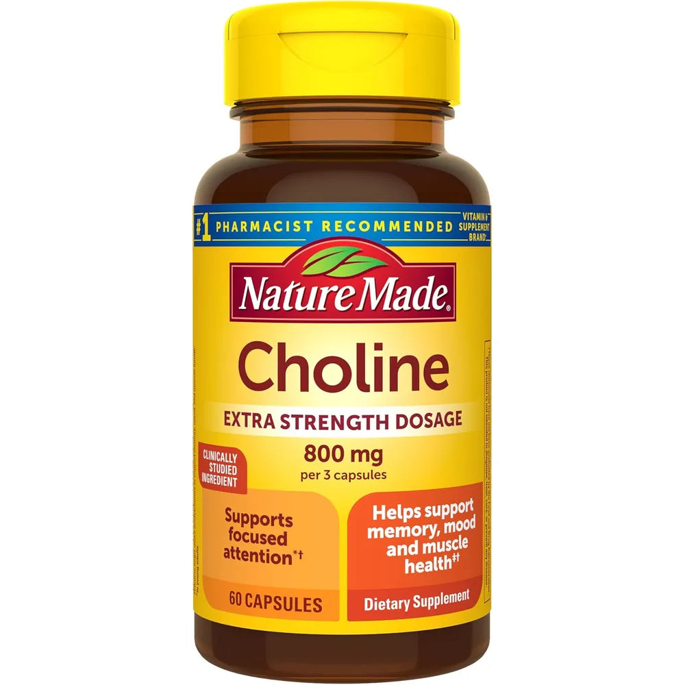 Nature Made Colina 800 mg por porción – 60 cápsulas