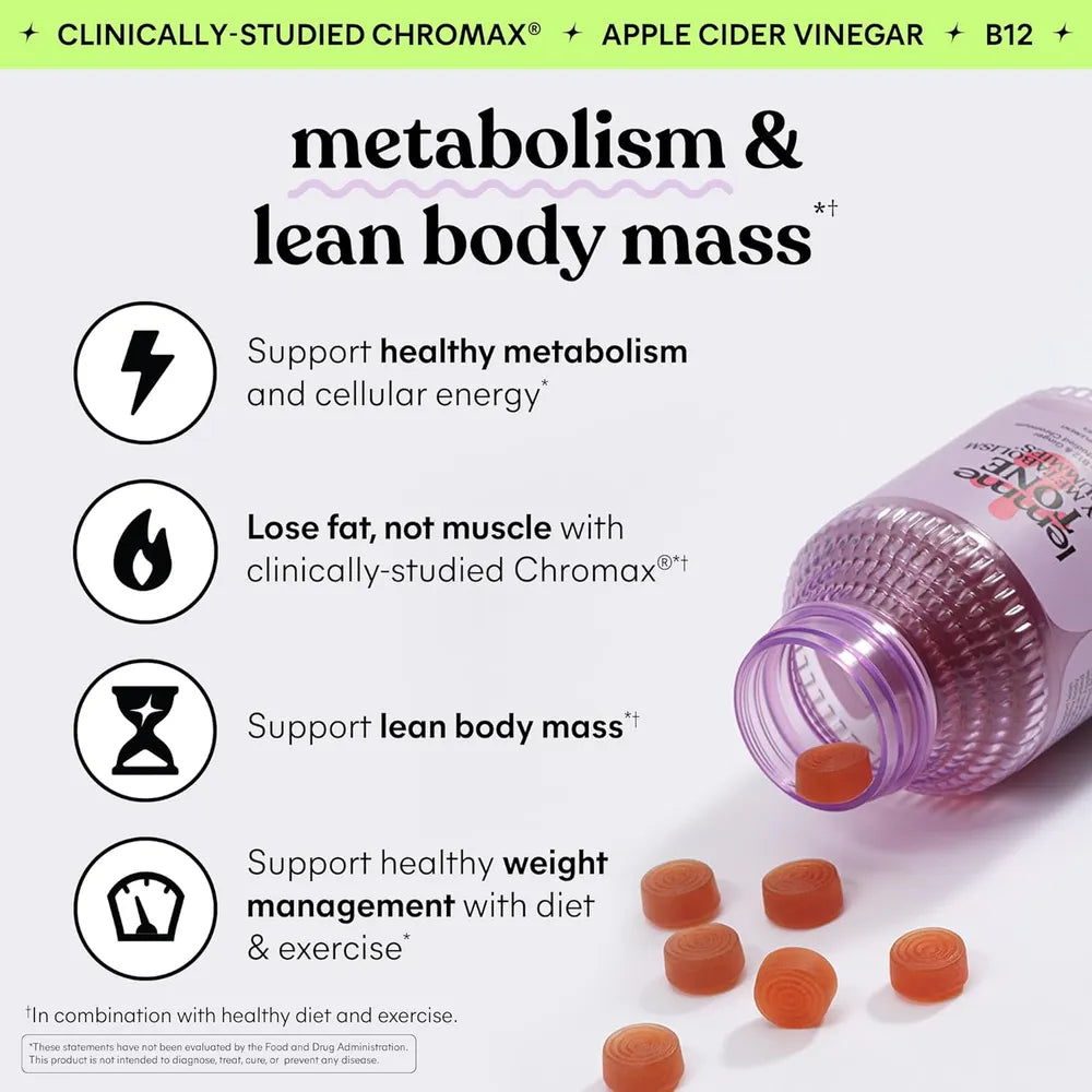 Lemme Tone con Cromo Chromax y Vitamina B12 – 60 gomitas