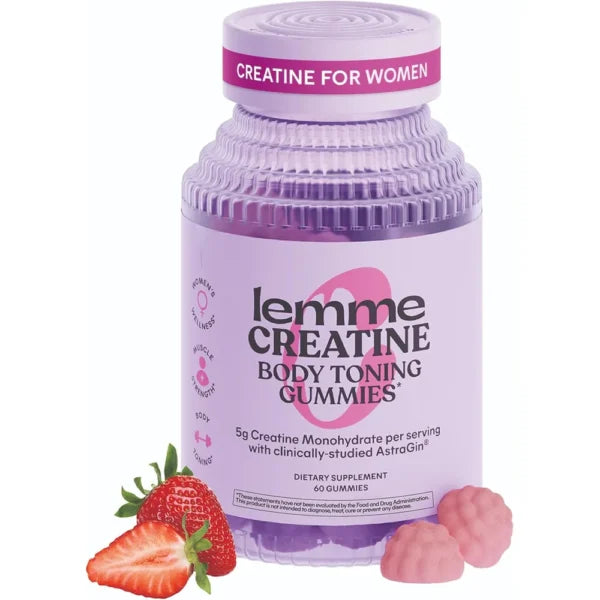 Lemme Creatine con AstraGin Sabor Fresa Ácida – 60 gomitas
