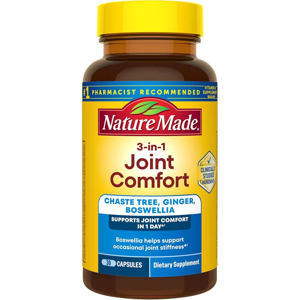 Nature Made 3-in-1 Joint Comfort | 30 cápsulas para Bienestar Articular